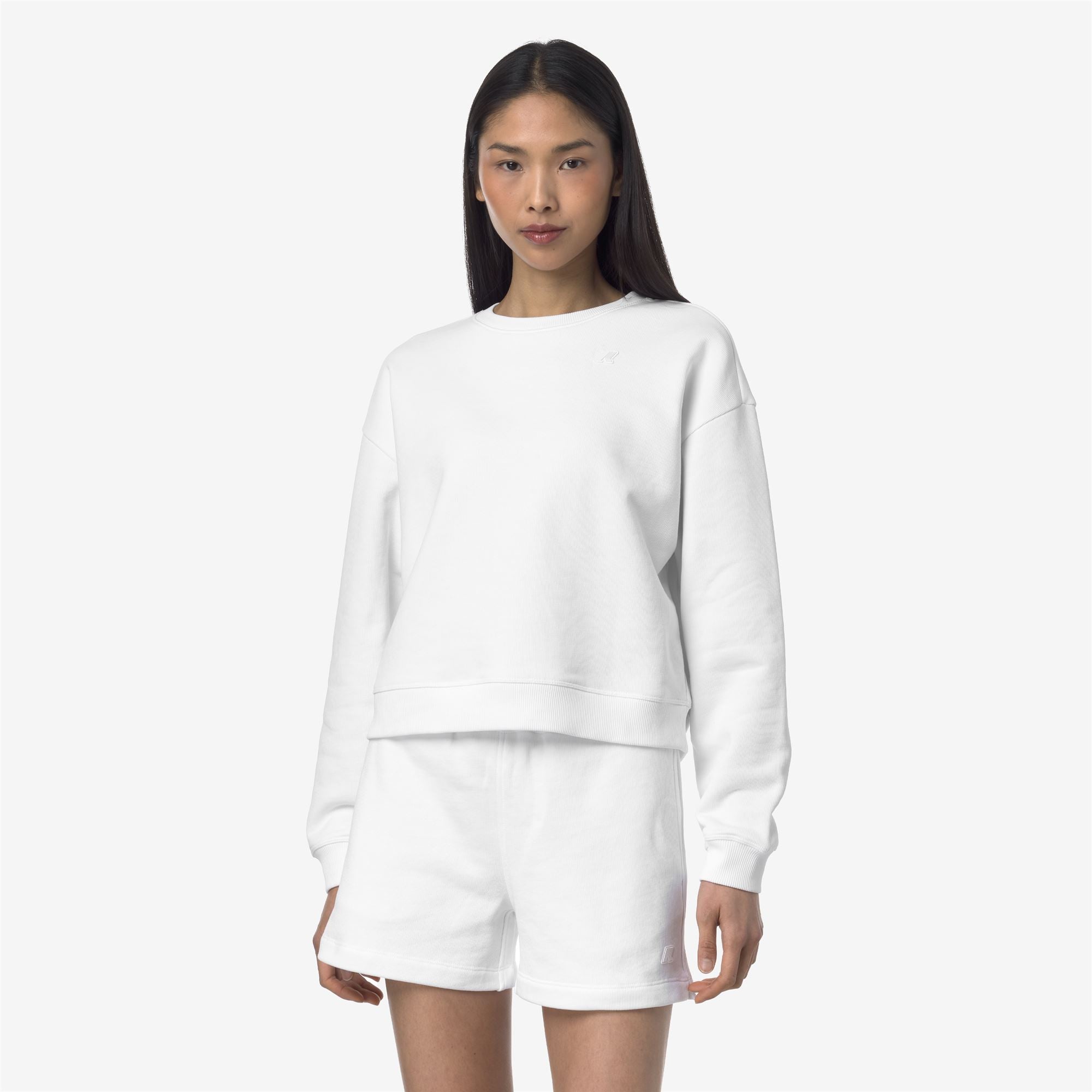 Fleece_WOMAN_LOIZA FRENCH TERRY_Pull Over_White - Commercial 4