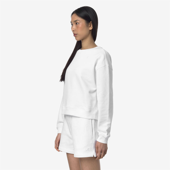 Grey white Women's Casual Fleece Pullover for Athleisure Wear 2