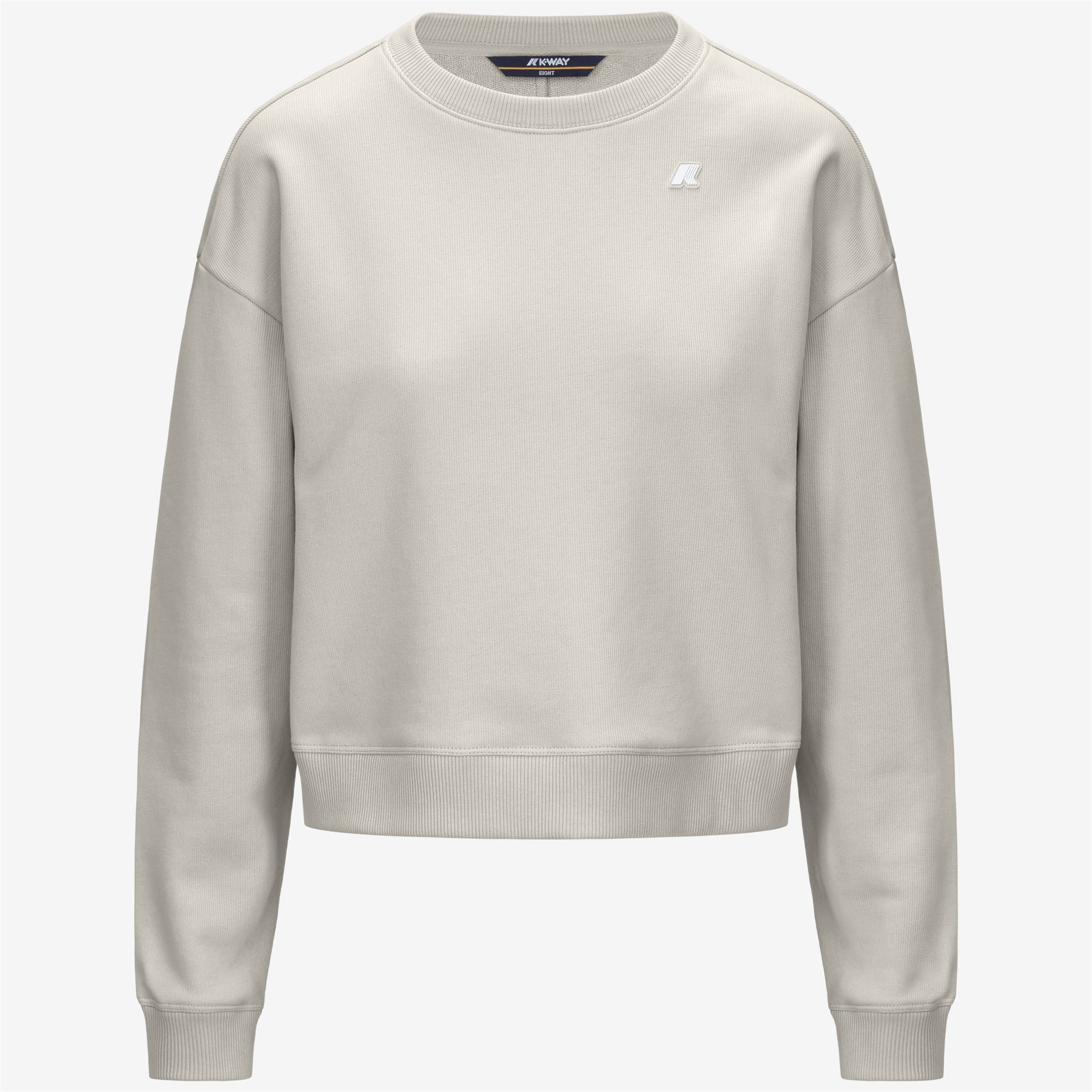 Fleece_WOMAN_LOIZA FRENCH TERRY_Pull Over_BEIGE LT - Commercial 1
