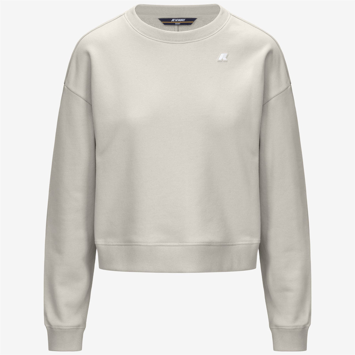 Fleece_WOMAN_LOIZA FRENCH TERRY_Pull Over_BEIGE LT - Commercial 1