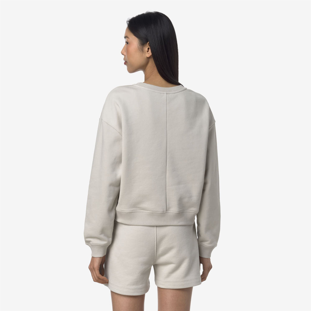 Fleece_WOMAN_LOIZA FRENCH TERRY_Pull Over_BEIGE LT - Commercial 6
