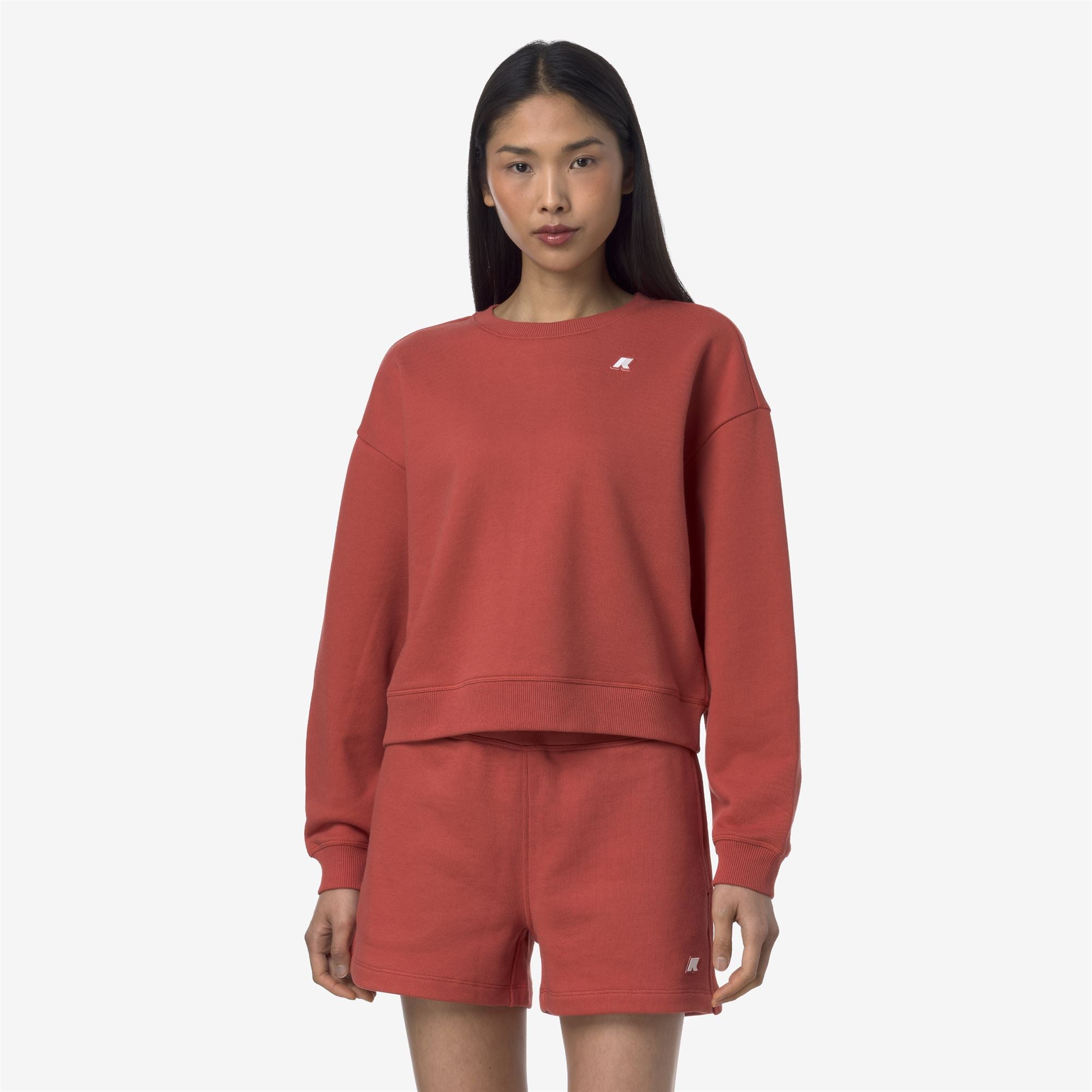 Fleece_WOMAN_LOIZA FRENCH TERRY_Pull Over_Red Jasper - Commercial 4