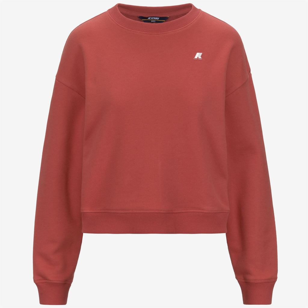 Fleece_WOMAN_LOIZA FRENCH TERRY_Pull Over_Red Jasper - Commercial 1