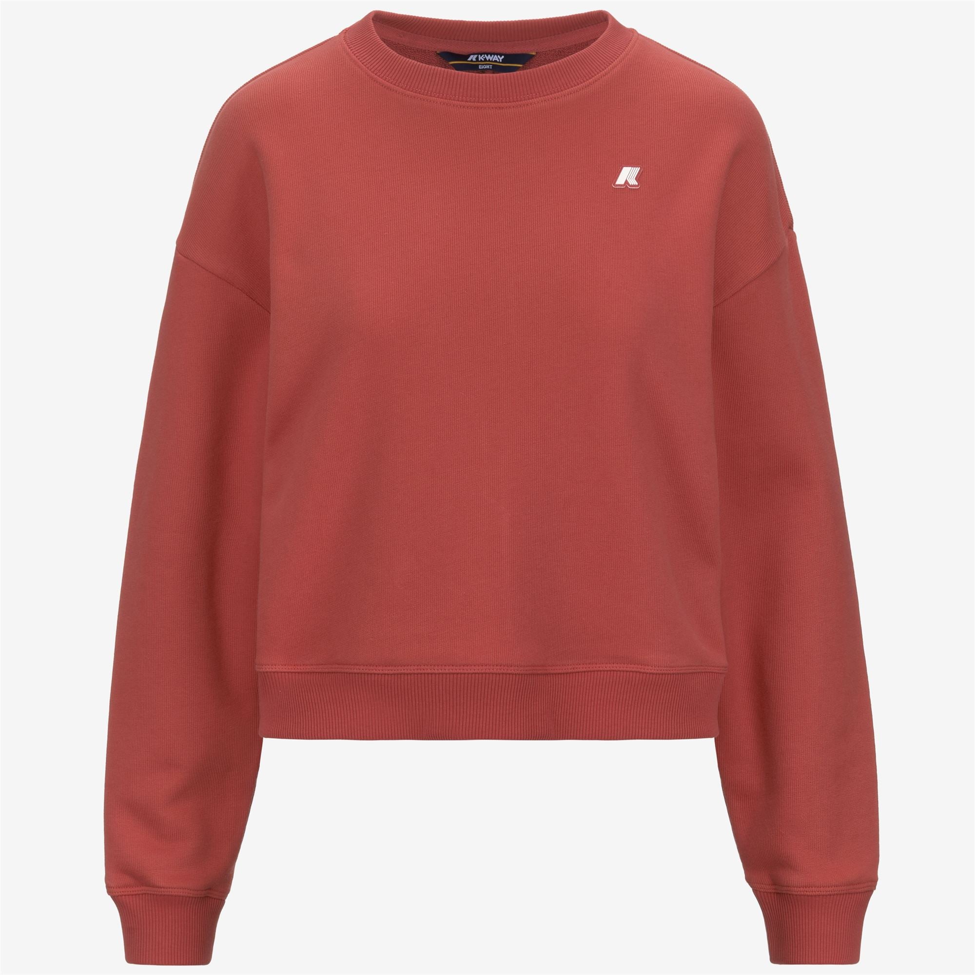Fleece_WOMAN_LOIZA FRENCH TERRY_Pull Over_Red Jasper - Commercial 1