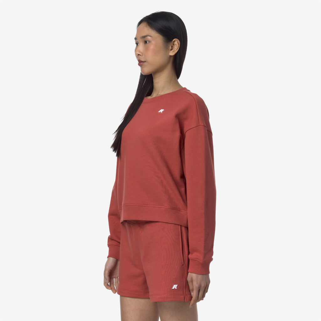 Fleece_WOMAN_LOIZA FRENCH TERRY_Pull Over_Red Jasper - Commercial 5