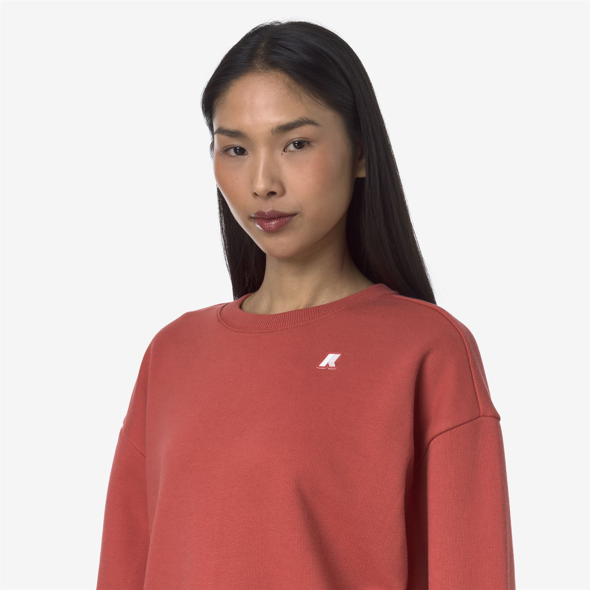 Fleece_WOMAN_LOIZA FRENCH TERRY_Pull Over_Red Jasper - Commercial 7