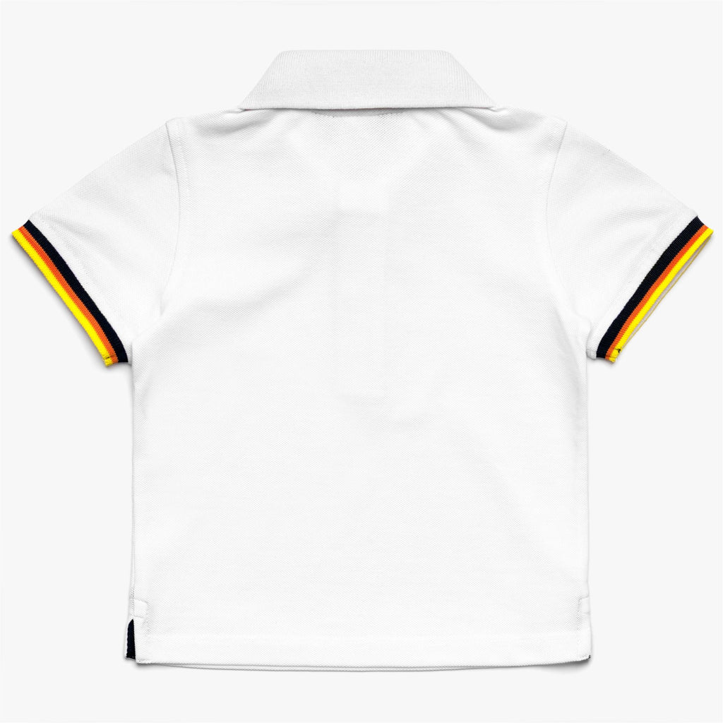 Polo Shirts_KID UNISEX_E. VINCENT CONTRAST PIQUE_Polo_White - Commercial 2