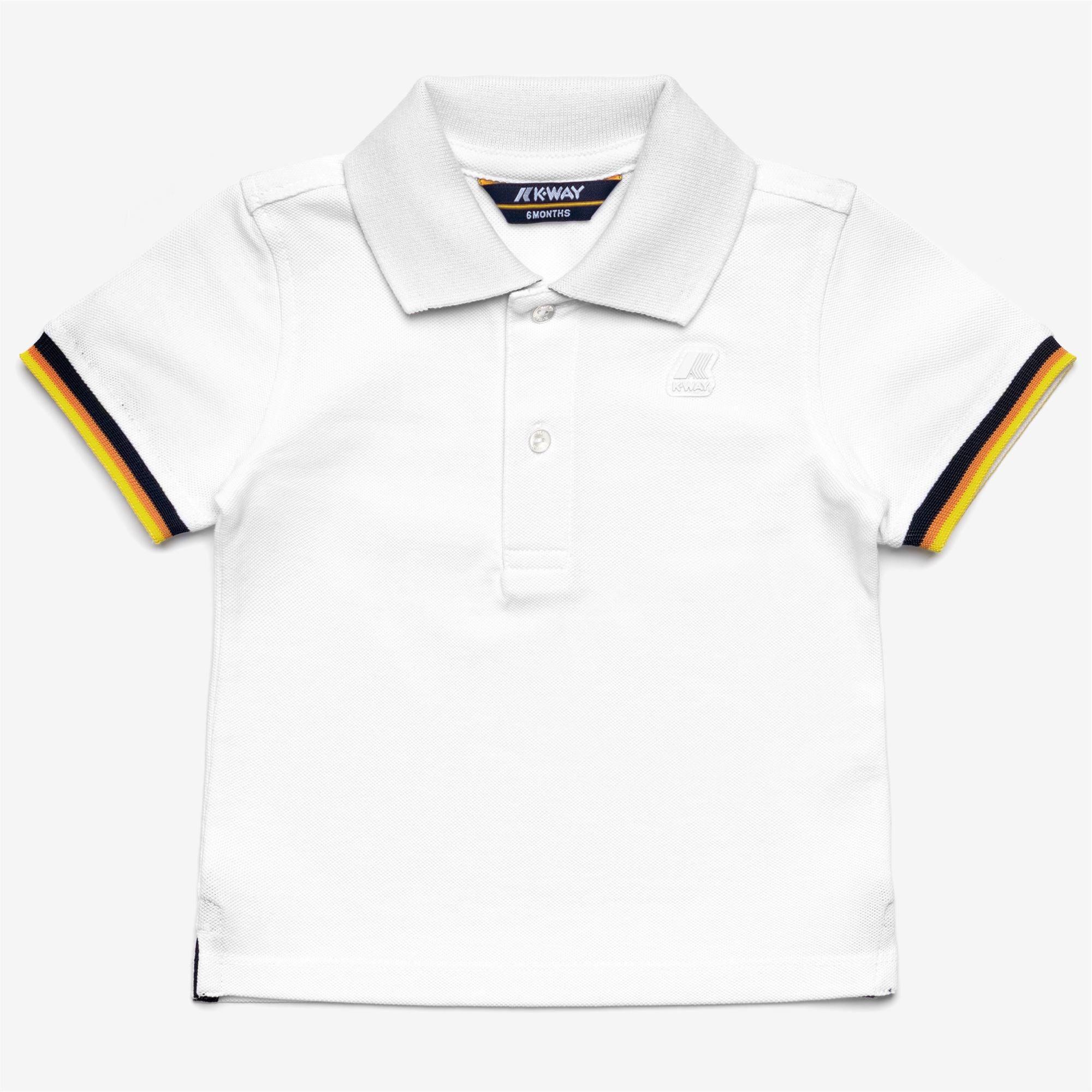 Polo Shirts_KID UNISEX_E. VINCENT CONTRAST PIQUE_Polo_White - Commercial 1