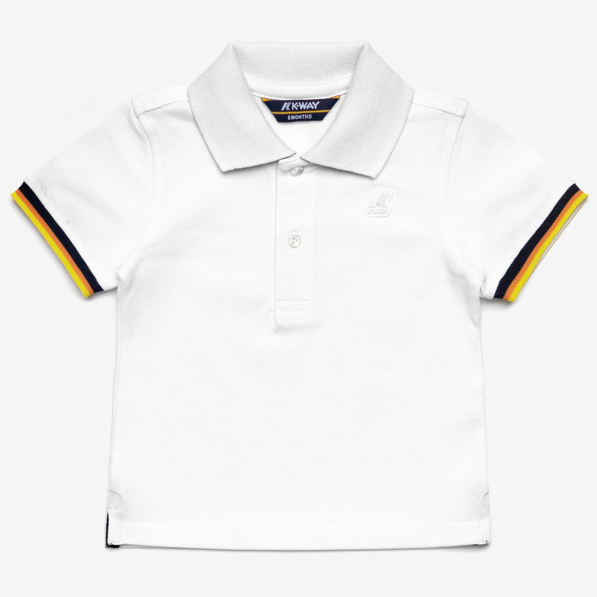 Polo Shirts_KID UNISEX_E. VINCENT CONTRAST PIQUE_Polo_White - Commercial 1