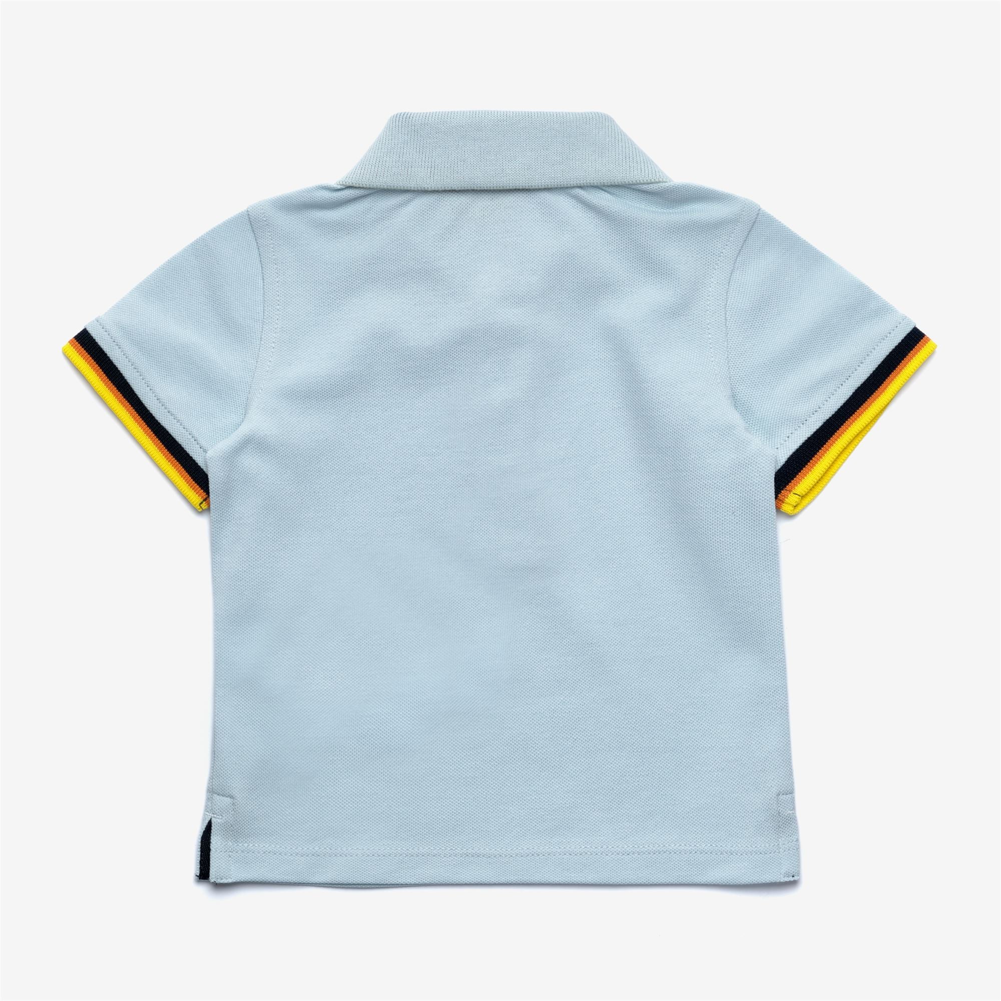 Polo Shirts_KID UNISEX_E. VINCENT CONTRAST PIQUE_Polo_Blue Baby - Commercial 2