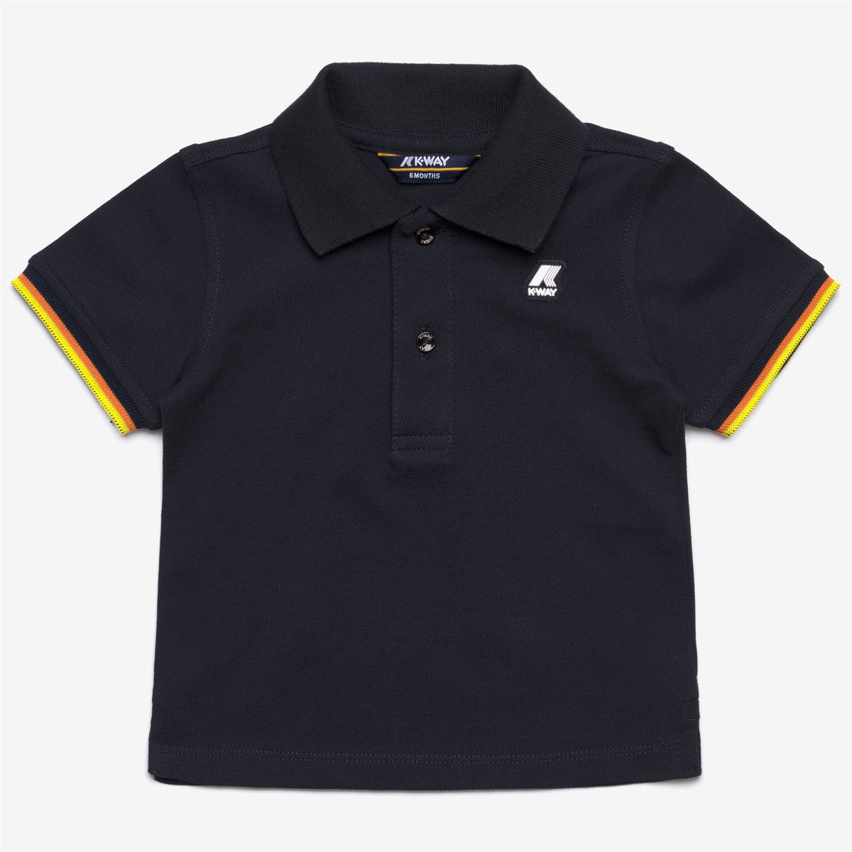 Polo Shirts_KID UNISEX_E. VINCENT CONTRAST PIQUE_Polo_Blue Depth - Commercial 1