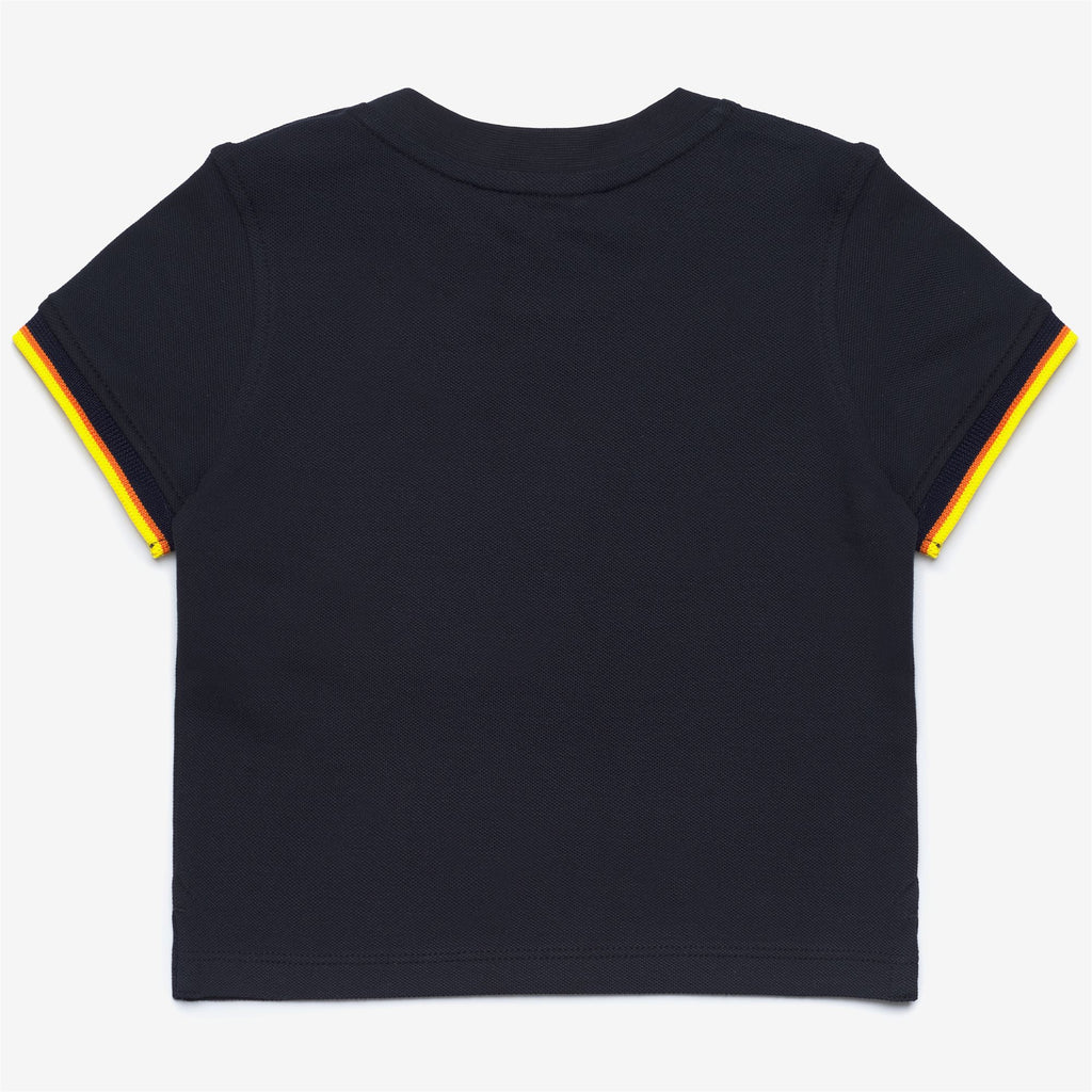 T-Shirts & Top_KID UNISEX_E. PETE CONTRAST PIQUE_T-Shirt_Blue Depth - Commercial 2