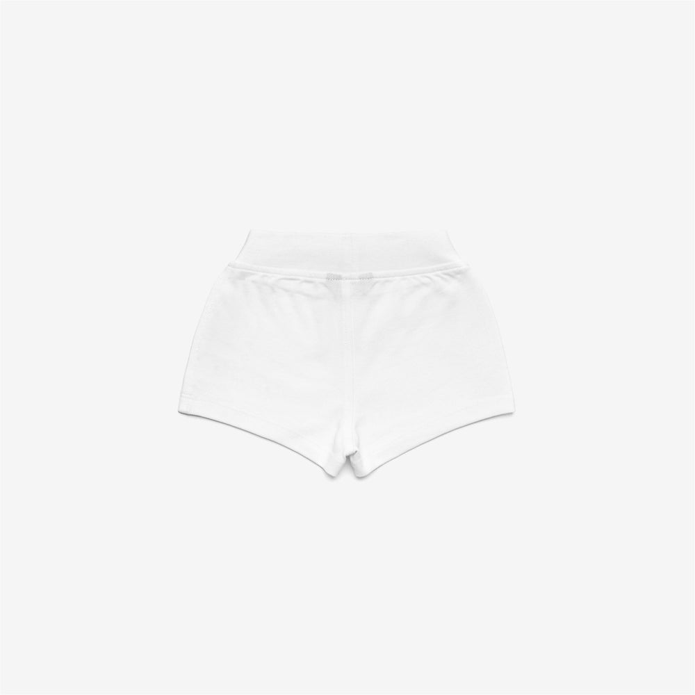 Pantaloni Corti Sportivi Casual Bambini Grigi e Bianchi con Elastico 02