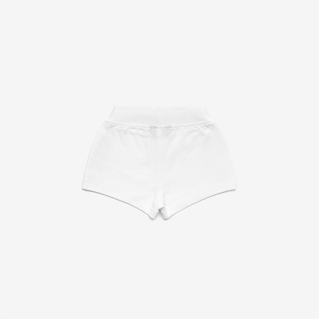 Grey White Kids' Casual Sport Shorts with Elastic Waistband main