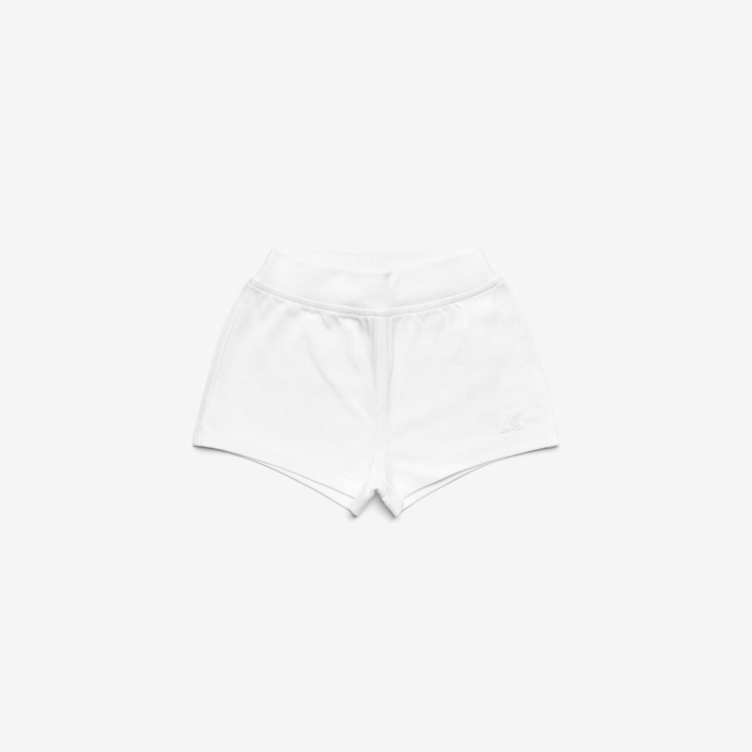 Pantaloni Corti Sportivi Casual Bambini Grigi e Bianchi con Elastico 01