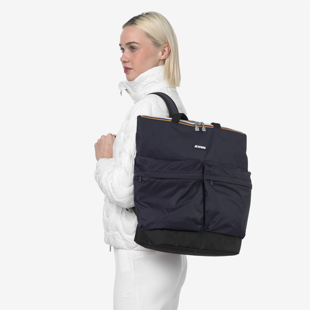 Borsa da Shopping Cittadina Unisex Blu con Cinghie Regolabili main