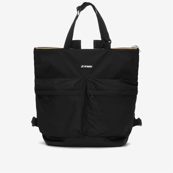 Bolsa de compras unisex negra y gris con correas ajustables 1