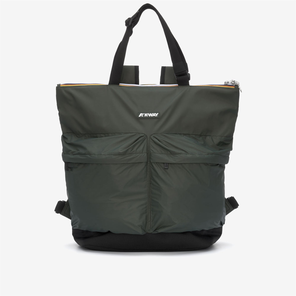 Bags_UNISEX_NOAM_Shopping Bag_GREEN BLACKISH - Commercial 1