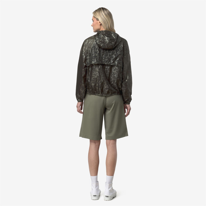 LAURETTE SUPER LIGHT LAMI DOUBLE Giacche Breve Donna Green Lichen-BEIGE LT 3