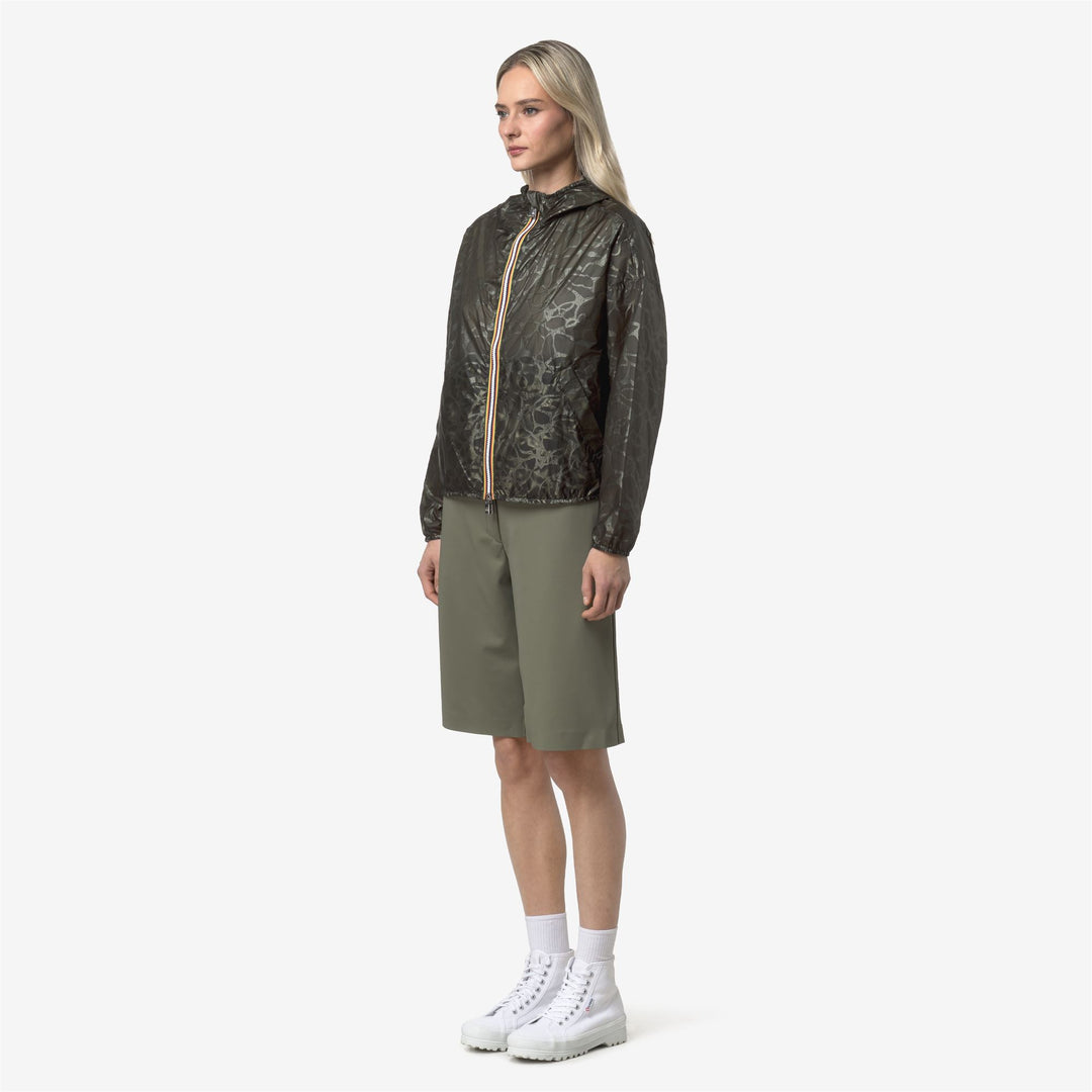 LAURETTE SUPER LIGHT LAMI DOUBLE Giacche Breve Donna Green Lichen-BEIGE LT main