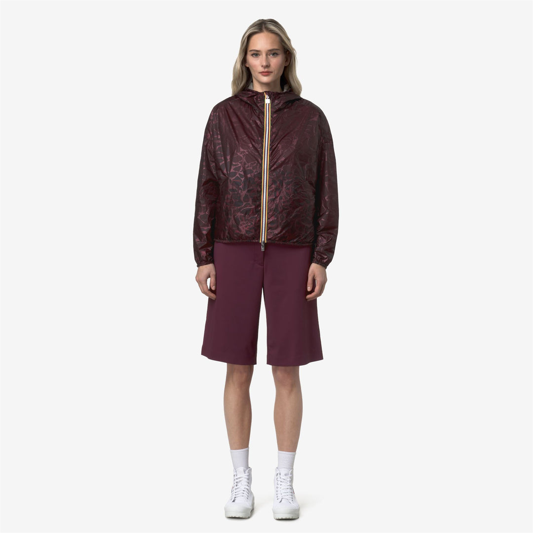 LAURETTE SUPER LIGHT LAMI DOUBLE Jackets Short Woman Violet-Beige Laminated 01