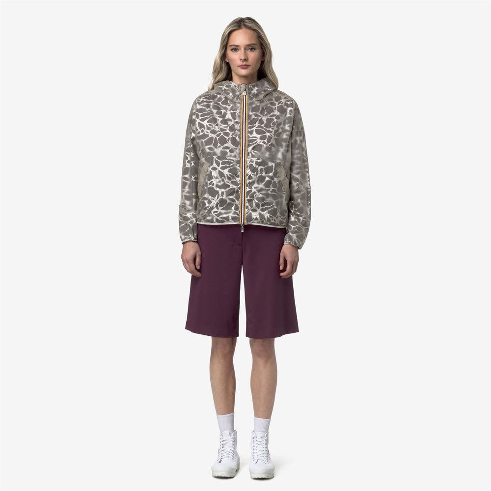 LAURETTE SUPER LIGHT LAMI REVERSIBLE - Jackets - Short - Woman - VIOLET-BEIGE LAMINATED 02