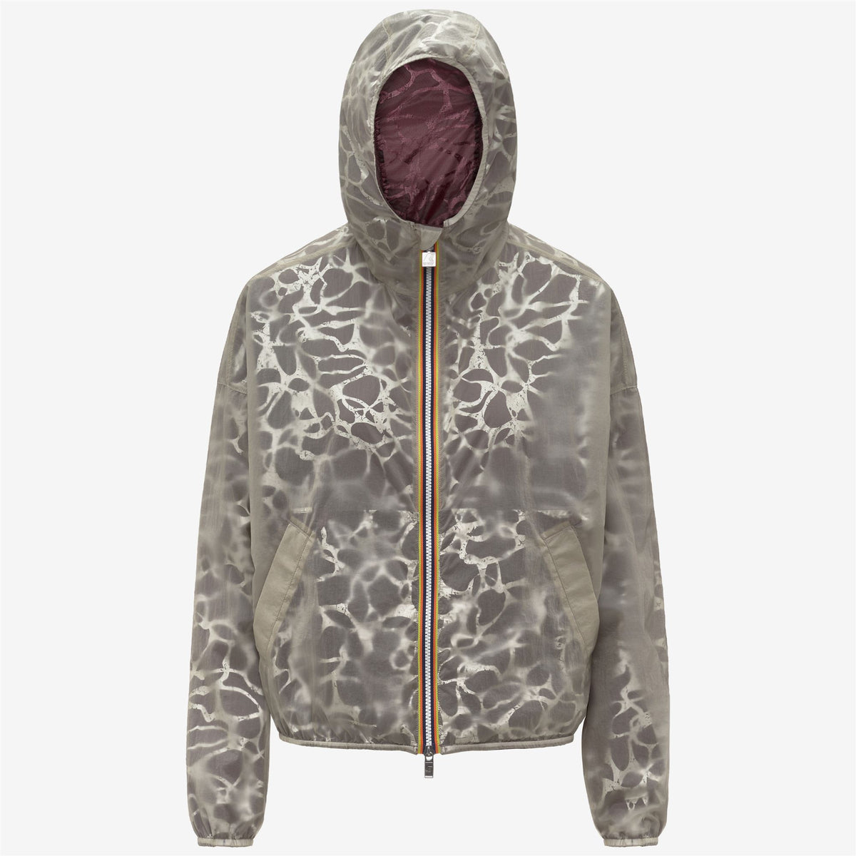 Jackets_Woman_LAURETTE SUPER LIGHT LAMI DOUBLE_Short_Violet-Beige Laminated - Commercial 2