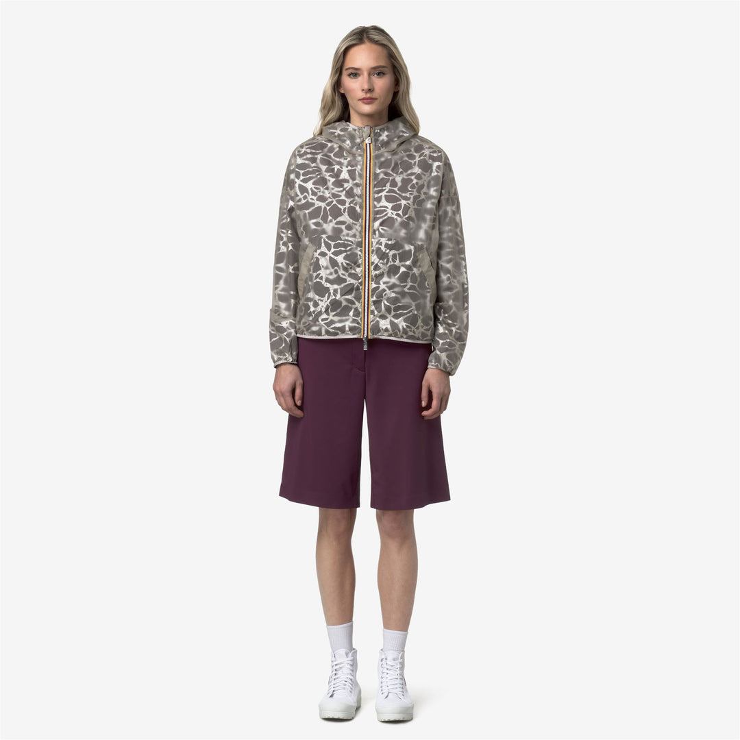 LAURETTE SUPER LIGHT LAMI DOUBLE Giacche Breve Donna Violet-Beige Laminated main