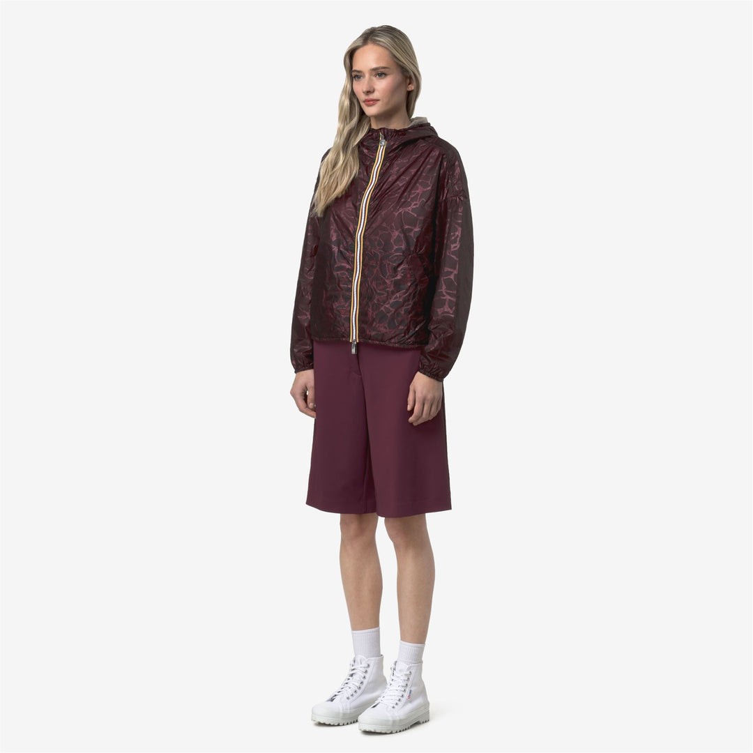 LAURETTE SUPER LIGHT LAMI DOUBLE Giacche Breve Donna Violet-Beige Laminated main