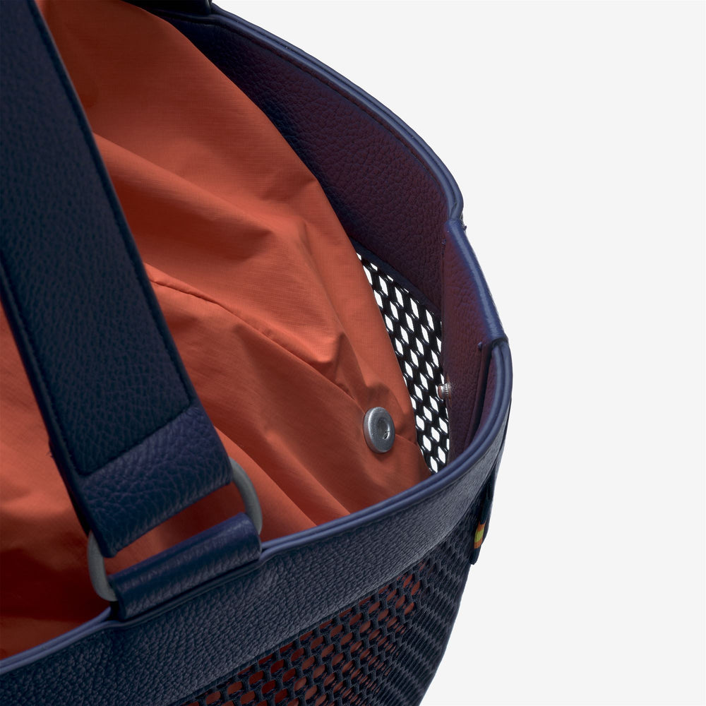 HOLLIS MEDIUM - Bags - Shoulder Bag - Woman - BLUE DEPTH-ORANGE BROWNISH 02