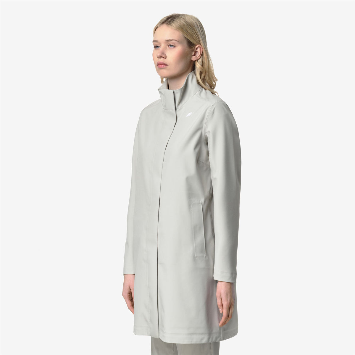 Jackets_Woman_DUKESSE BONDED JERSEY_3/4 Length_BEIGE LT - Commercial 5