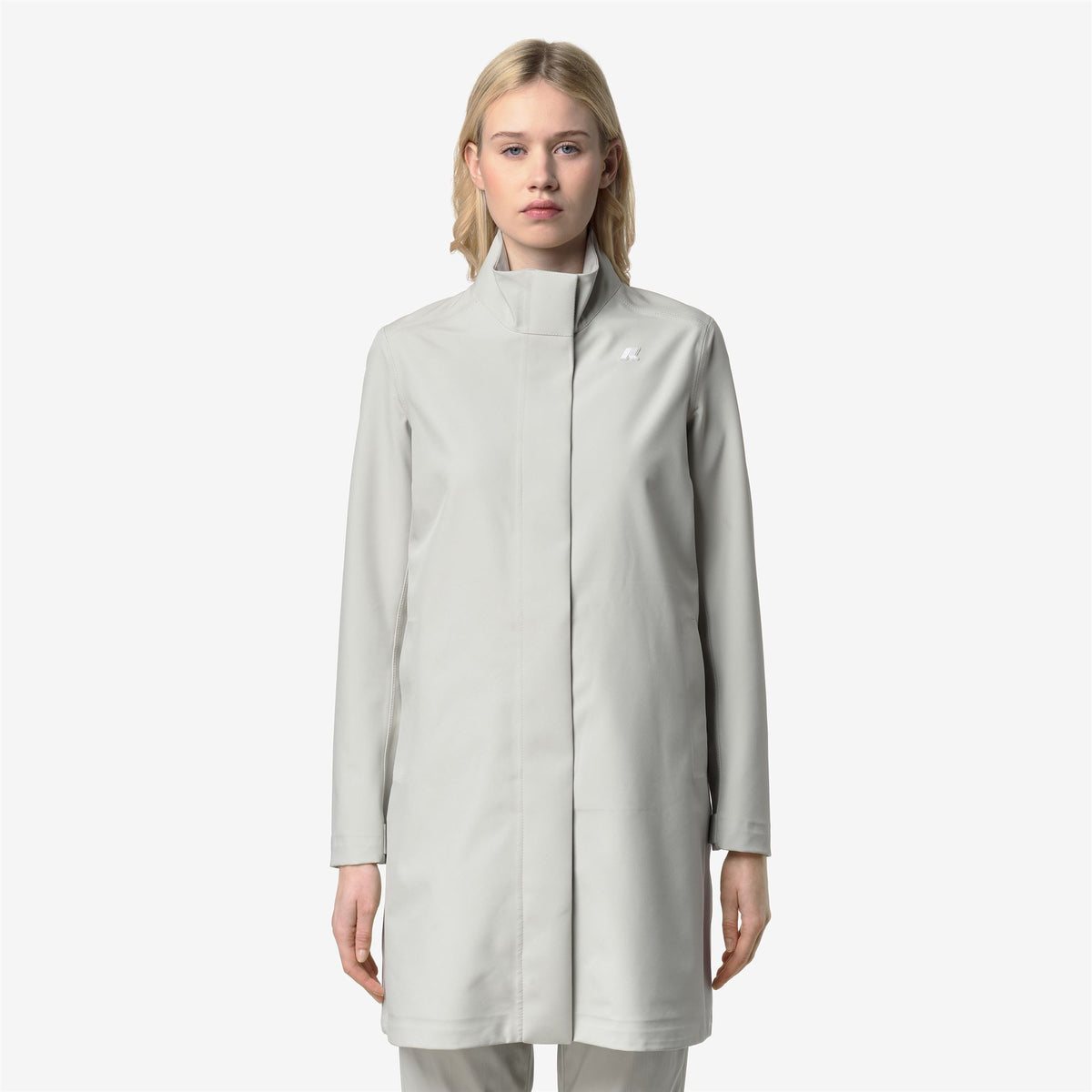 Jackets_Woman_DUKESSE BONDED JERSEY_3/4 Length_BEIGE LT - Commercial 4