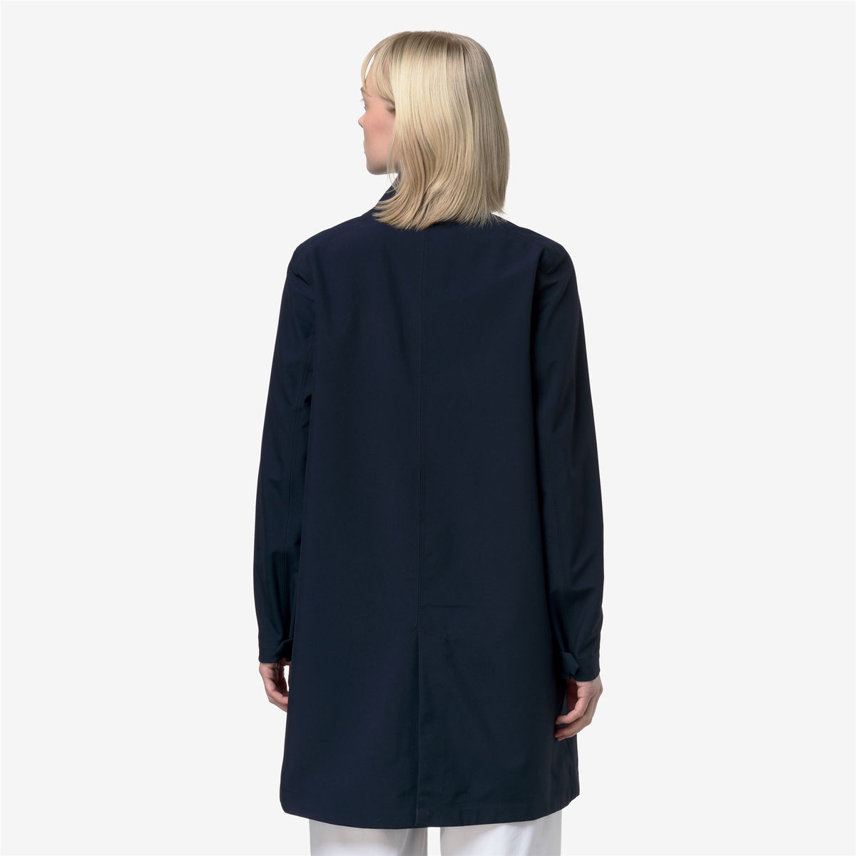 Jackets_Woman_DUKESSE BONDED JERSEY_3/4 Length_Blue Depth - Commercial 6