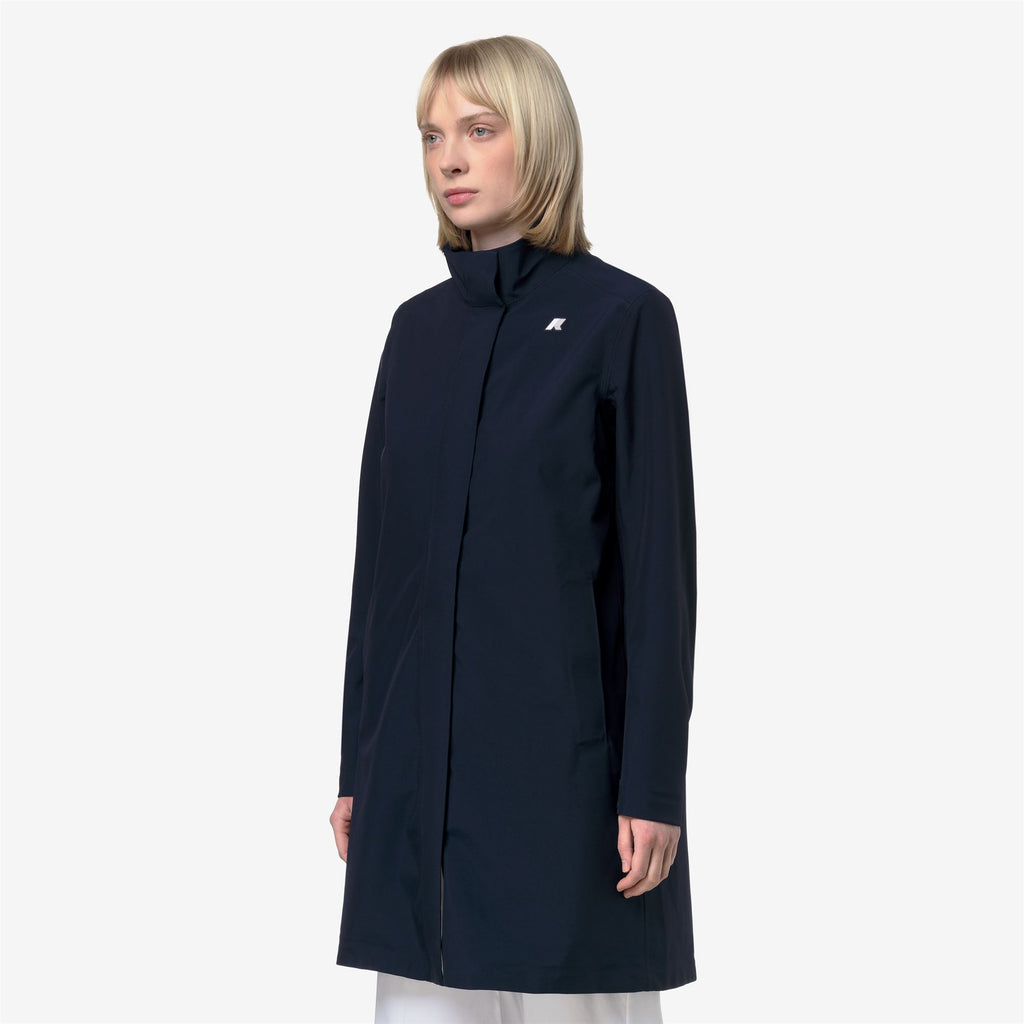Jackets_Woman_DUKESSE BONDED JERSEY_3/4 Length_Blue Depth - Commercial 5