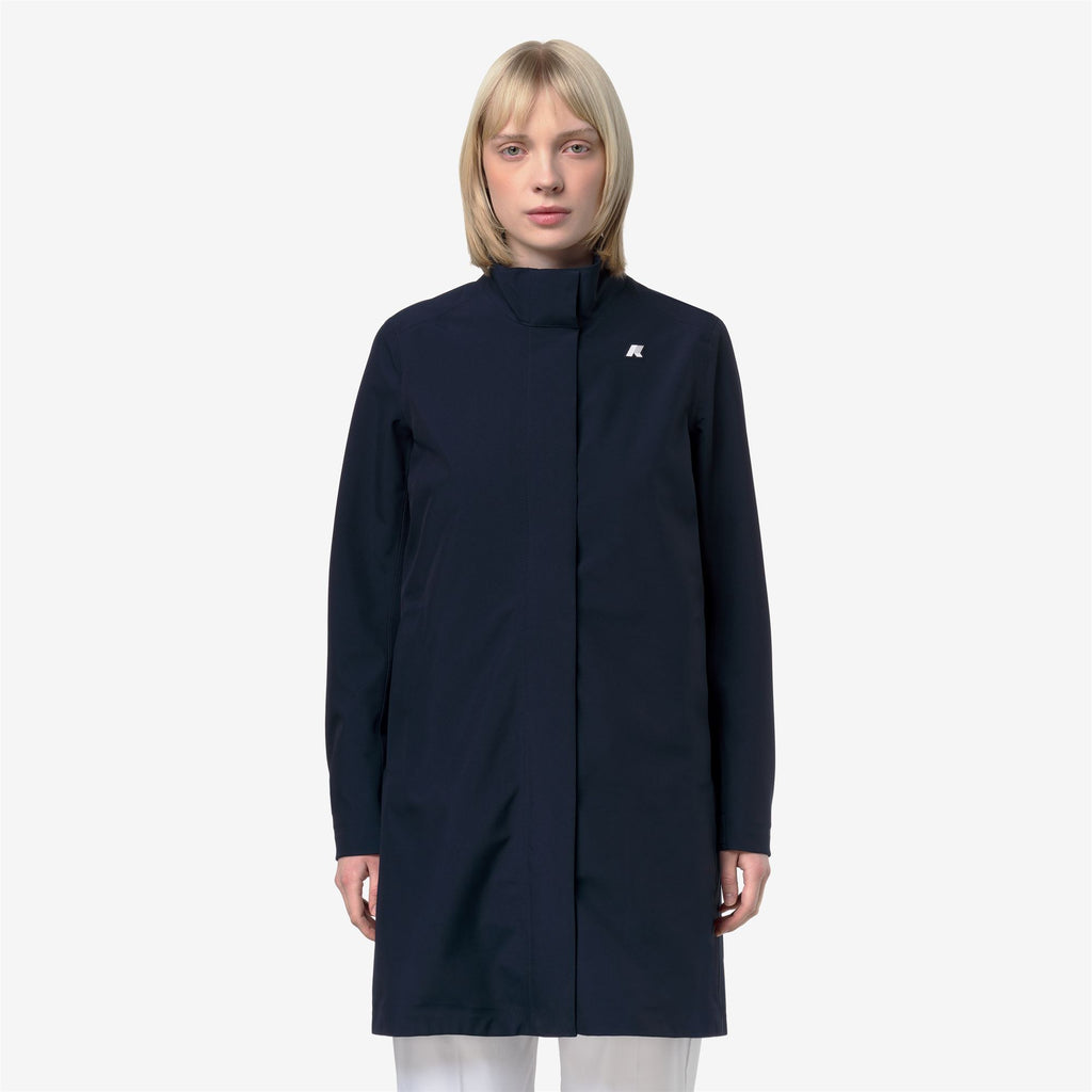 Jackets_Woman_DUKESSE BONDED JERSEY_3/4 Length_Blue Depth - Commercial 4