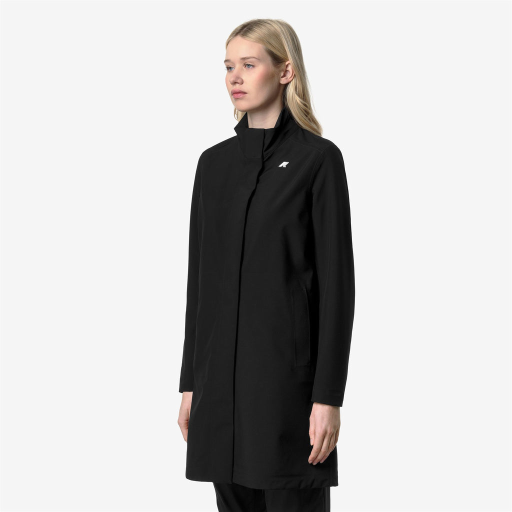 Jackets_Woman_DUKESSE BONDED JERSEY_3/4 Length_Black Pure - Black Pure - Commercial 5