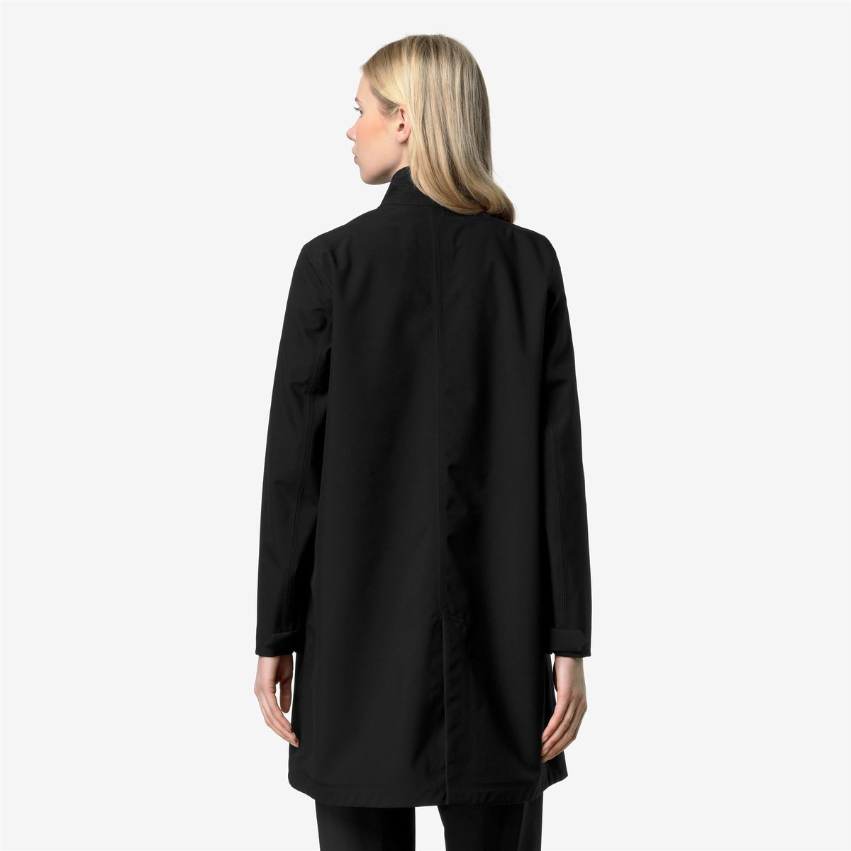 Jackets_Woman_DUKESSE BONDED JERSEY_3/4 Length_Black Pure - Black Pure - Commercial 6