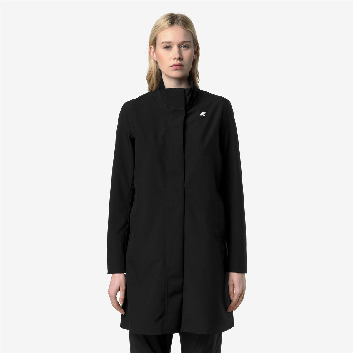 Jackets_Woman_DUKESSE BONDED JERSEY_3/4 Length_Black Pure - Black Pure - Commercial 4