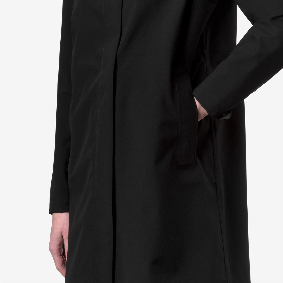Jackets_Woman_DUKESSE BONDED JERSEY_3/4 Length_Black Pure - Black Pure - Commercial 7