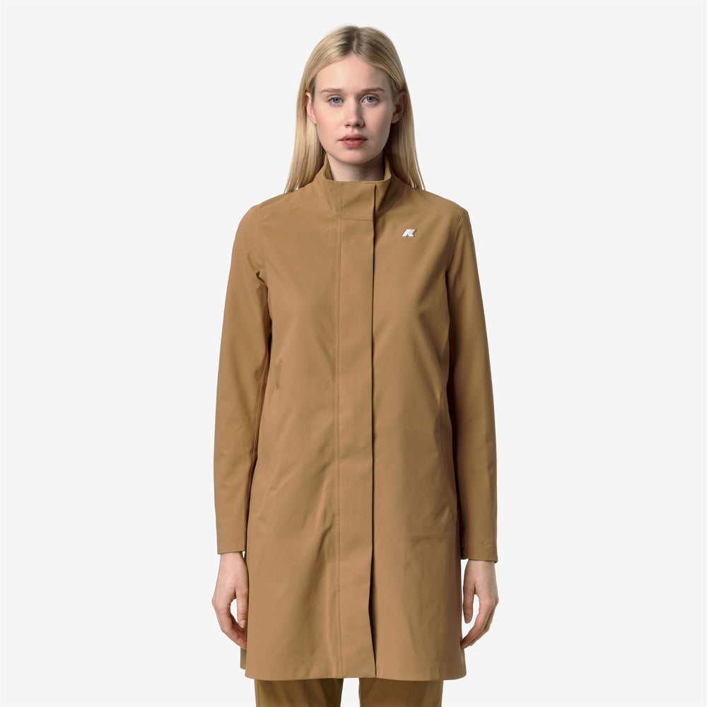 DUKESSE BONDED JERSEY - Jackets - 3/4 lunghezza - Donna - BROWN BISTRE 02