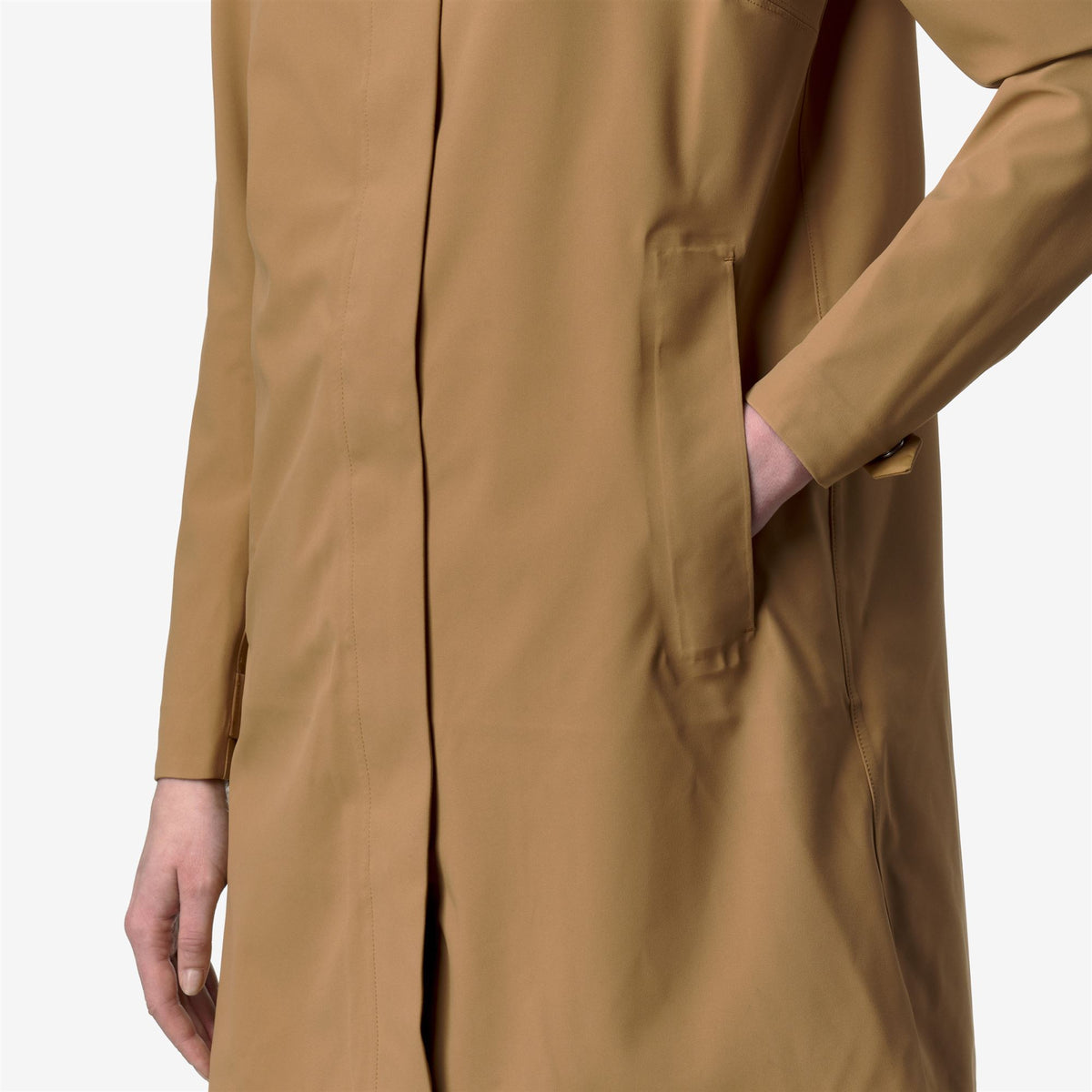 Jackets_Woman_DUKESSE BONDED JERSEY_3/4 Length_Brown Bistre - Commercial 7