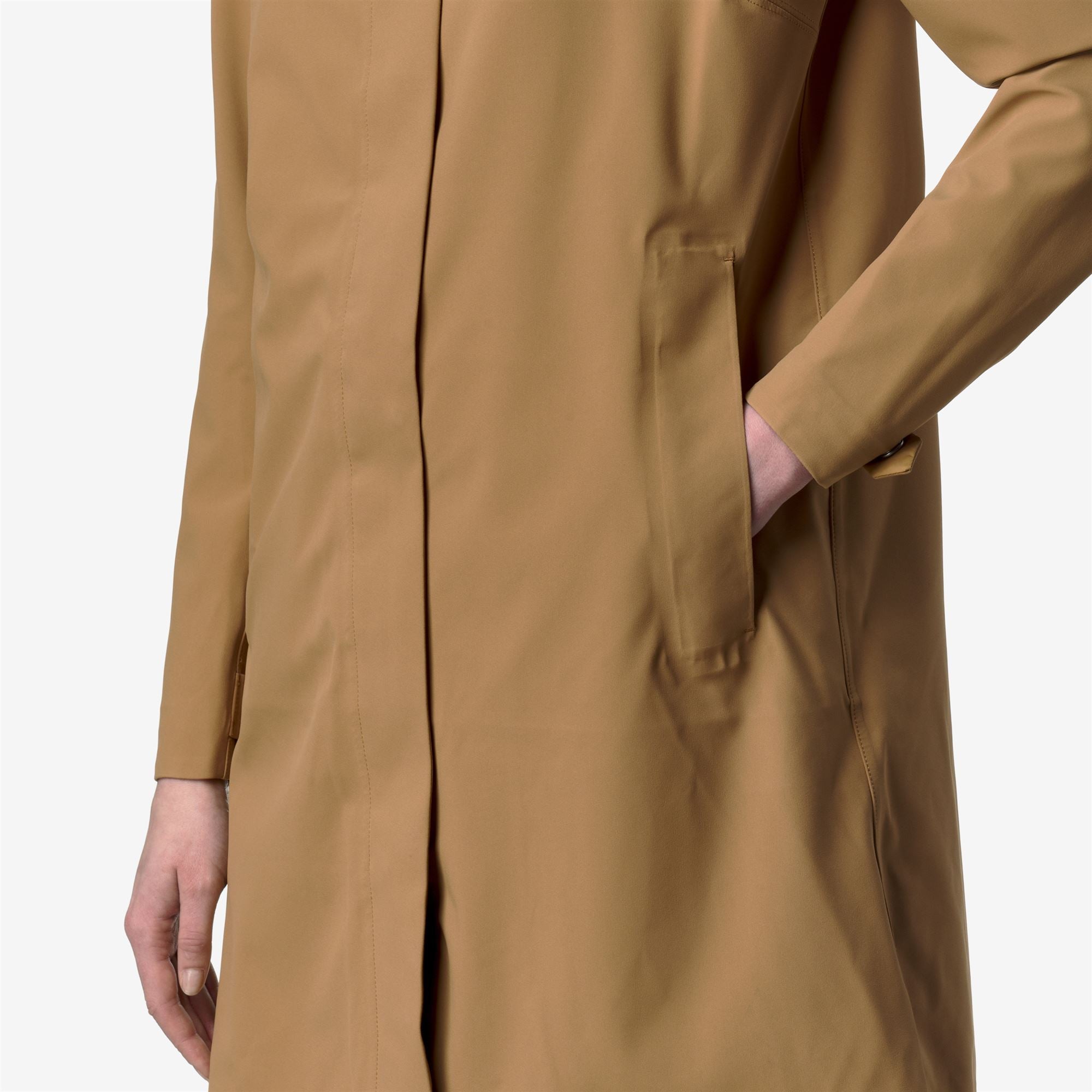 Jackets_Woman_DUKESSE BONDED JERSEY_3/4 Length_Brown Bistre - Commercial 7