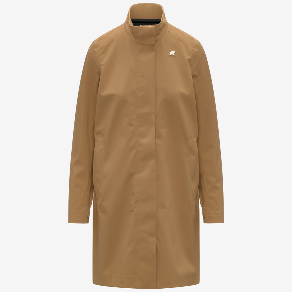 Jackets_Woman_DUKESSE BONDED JERSEY_3/4 Length_Brown Bistre - Commercial 1