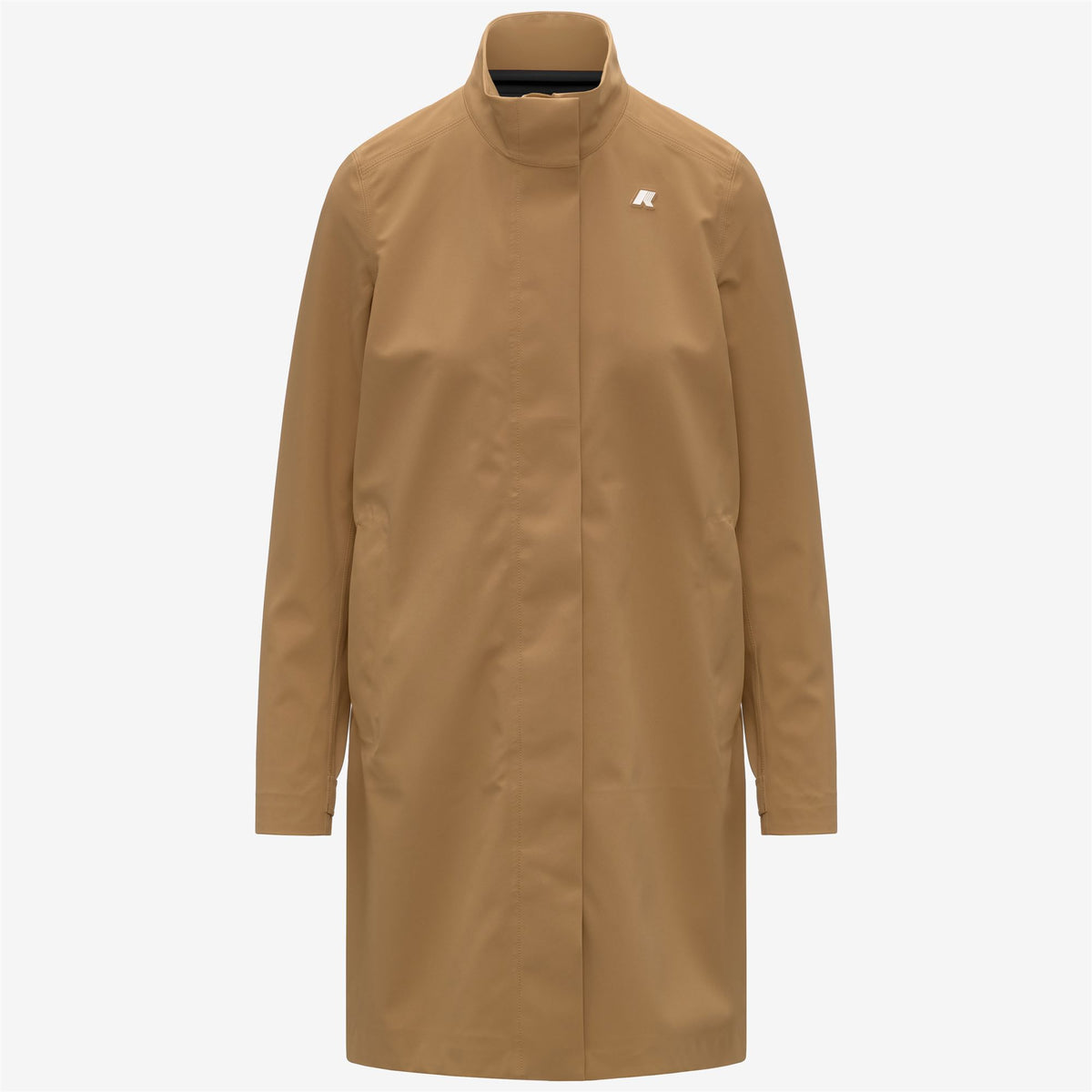 Jackets_Woman_DUKESSE BONDED JERSEY_3/4 Length_Brown Bistre - Commercial 1