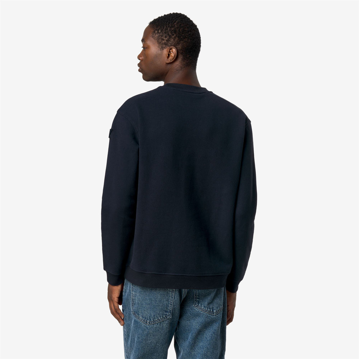 Fleece_Man_PERRU COTTON CASHMERE_Jumper_Blue Depth - Commercial 6