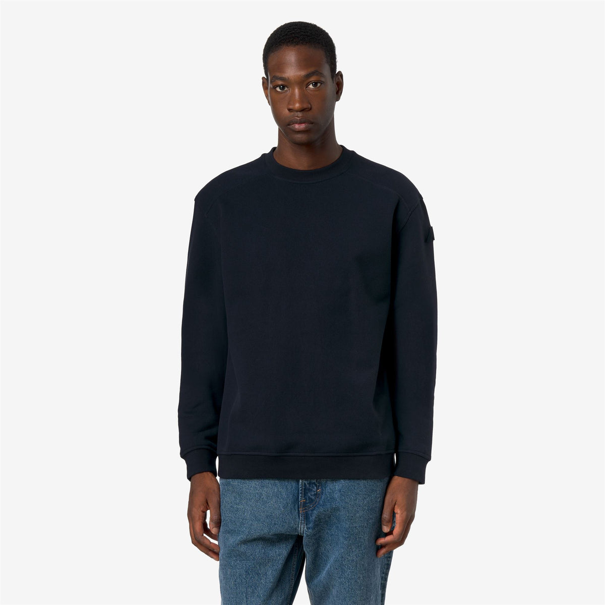 Fleece_Man_PERRU COTTON CASHMERE_Jumper_Blue Depth - Commercial 4