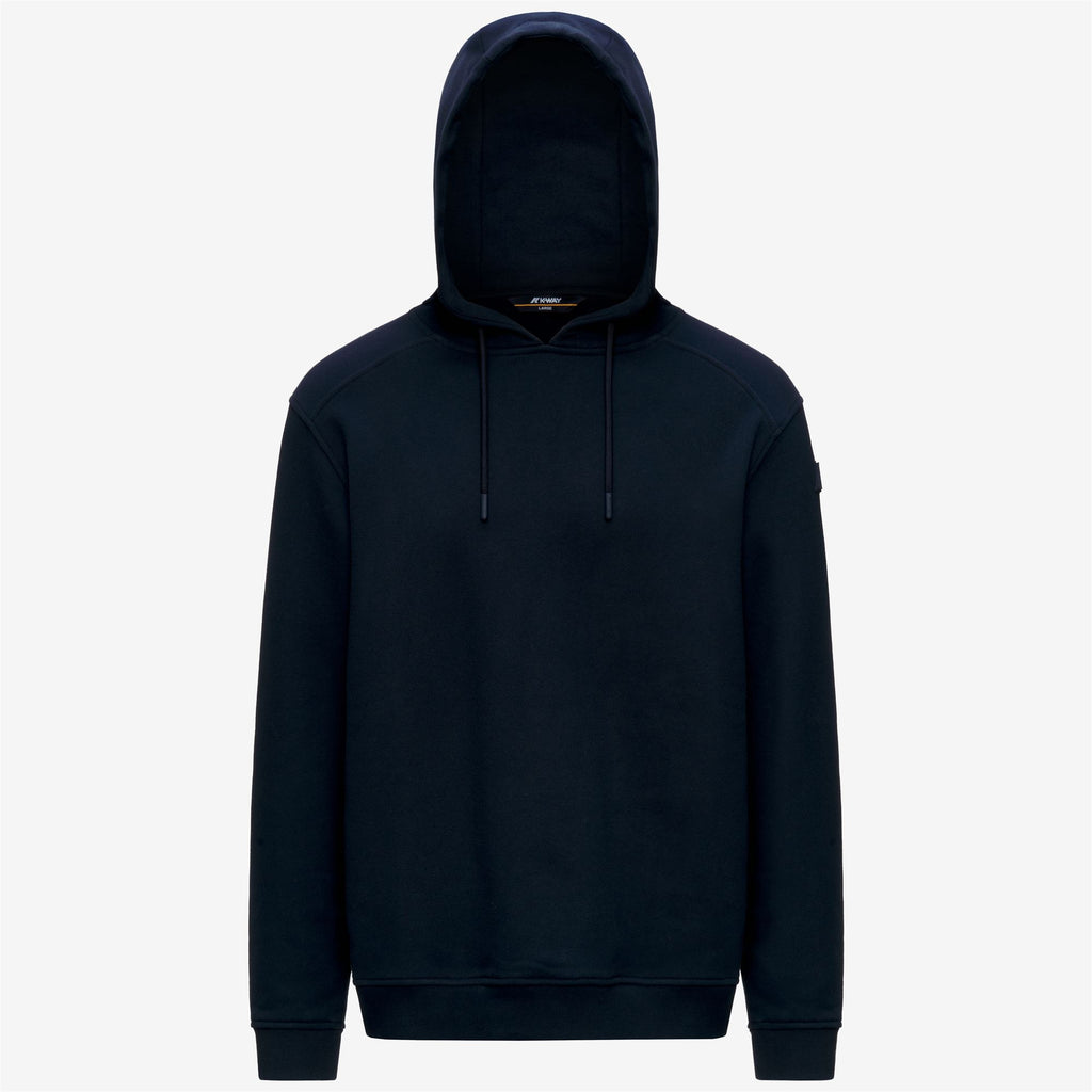 Fleece_Man_LORLEO COTTON CASHMERE_Hoodie_Blue Depth - Commercial 1