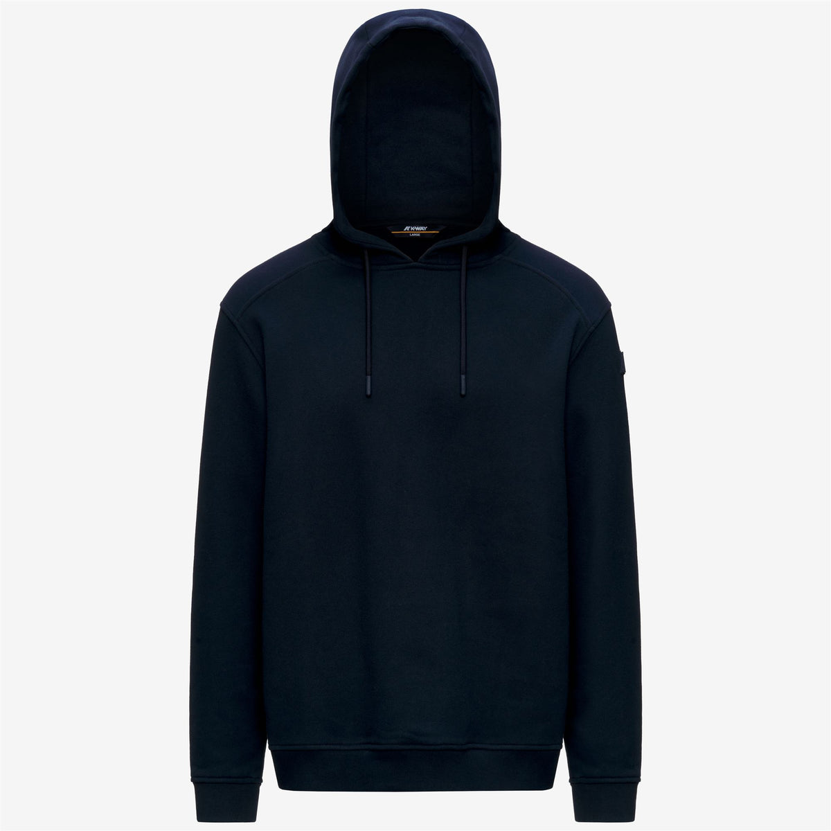 Fleece_Man_LORLEO COTTON CASHMERE_Hoodie_Blue Depth - Commercial 1