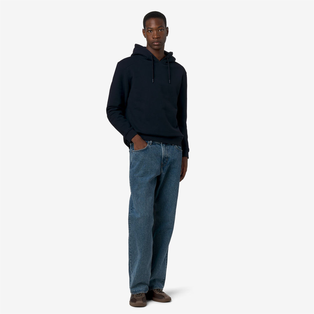 Fleece_Man_LORLEO COTTON CASHMERE_Hoodie_Blue Depth - Commercial 7