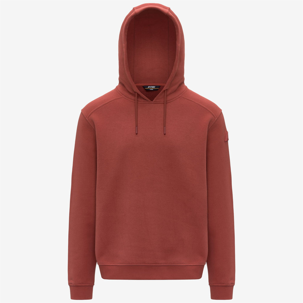 Fleece_Man_LORLEO COTTON CASHMERE_Hoodie_Red Dk Chili - Commercial 1